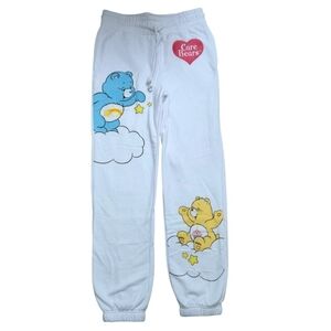 Care Bears Women's Graphic Jogger Pants with Graphics Designs in White,Size XS.
